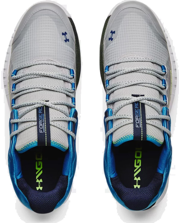 Under Armour Golf Under Armour HOVR Forge RC Spikeless Golf Shoes - Mod Grey / Cruise Blue (103) - Image 5