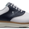 FootJoy Golf FootJoy Traditions Mens Golf Shoes - White/Navy 57899
