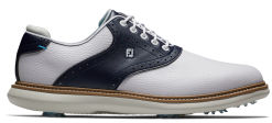 FootJoy Golf FootJoy Traditions Mens Golf Shoes - White/Navy 57899