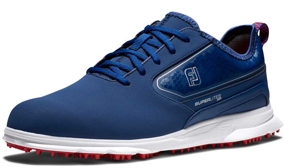 FootJoy Golf FootJoy SuperLites XP Golf Shoe - Navy/Red - Image 4