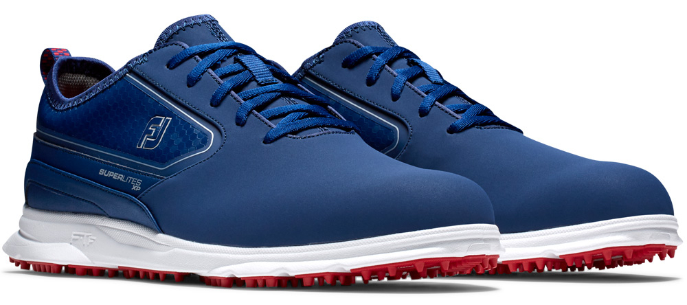 FootJoy Golf FootJoy SuperLites XP Golf Shoe - Navy/Red - Image 3
