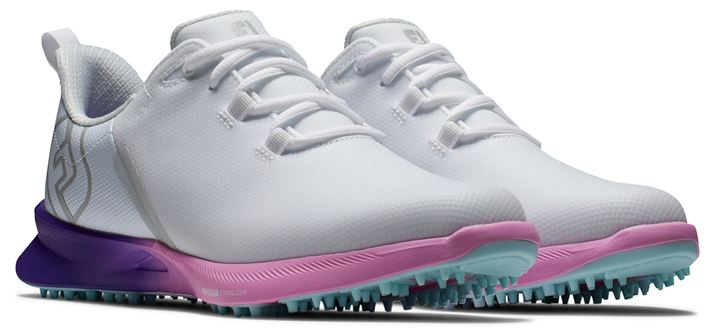 FootJoy Golf FootJoy Fuel Sport Womens Golf Shoes - White/Purple/Pink - Image 4