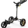 Powakaddy Golf NEW Powakaddy DLX-Lite FF Push Trolley - GunMetal/Yellow