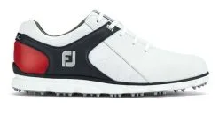 FootJoy Golf FootJoy Pro SL Golf Shoes 2018 - White/Navy/Red