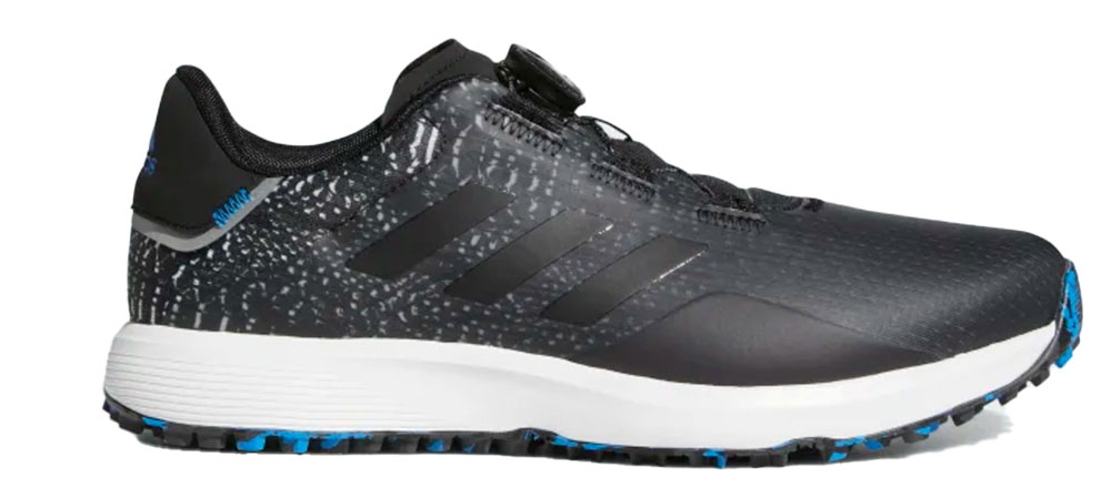 ADIDAS S2G BOA Wide Spikeless Golf Shoes - Core Black / Core Black / Grey Six