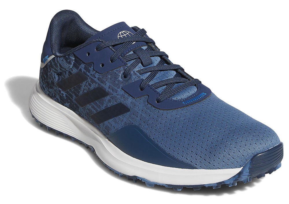 ADIDAS S2G SL Golf Shoe - Altered Blue / Crew Navy / Cloud White - Image 3