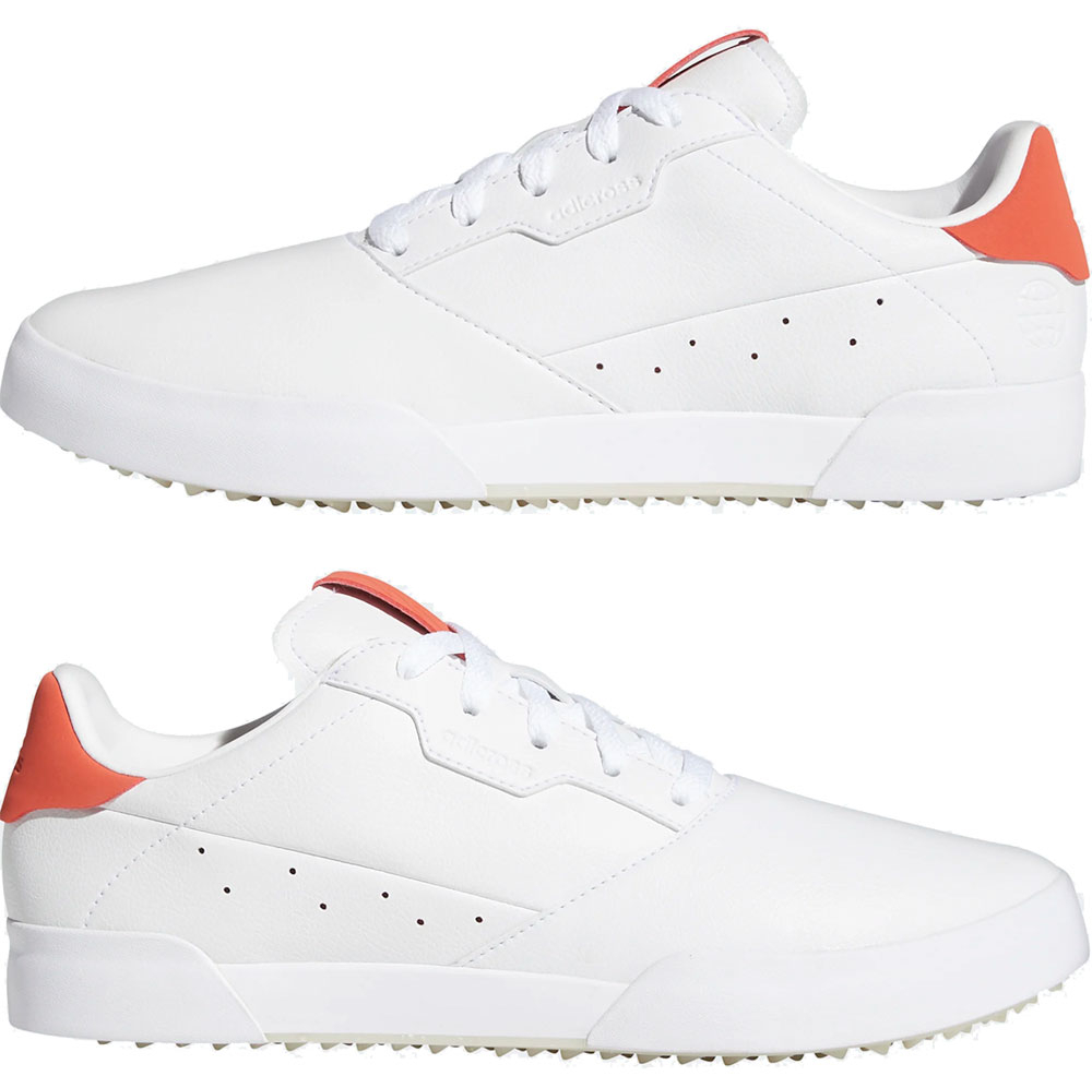 ADIDAS ADICROSS RETRO GREEN Golf Shoes - FTWWHT/ALTAMB/ALUMIN - Image 6