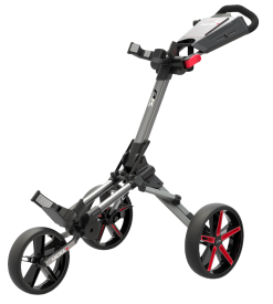 Powakaddy Golf PowaKaddy Micra Golf Push Trolley - GunMetal/Red