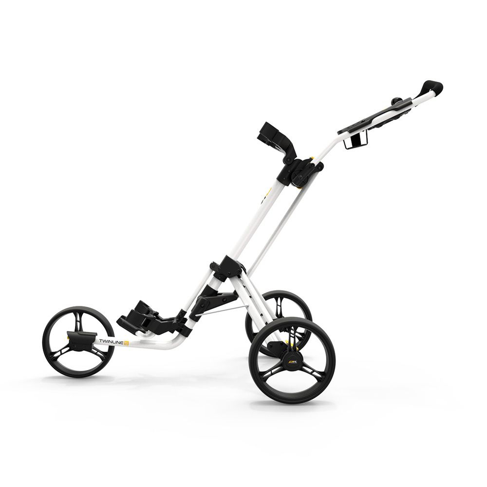 Powakaddy Golf Powakaddy Twinline 5 Lite Push Cart - Gloss White - Image 2