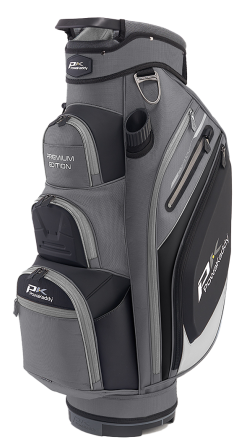 Powakaddy Golf NEW PowaKaddy Premium Edition Cart Bag - Gun Metal/Black/Sliver